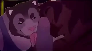 2Furry men shellacking a flannel